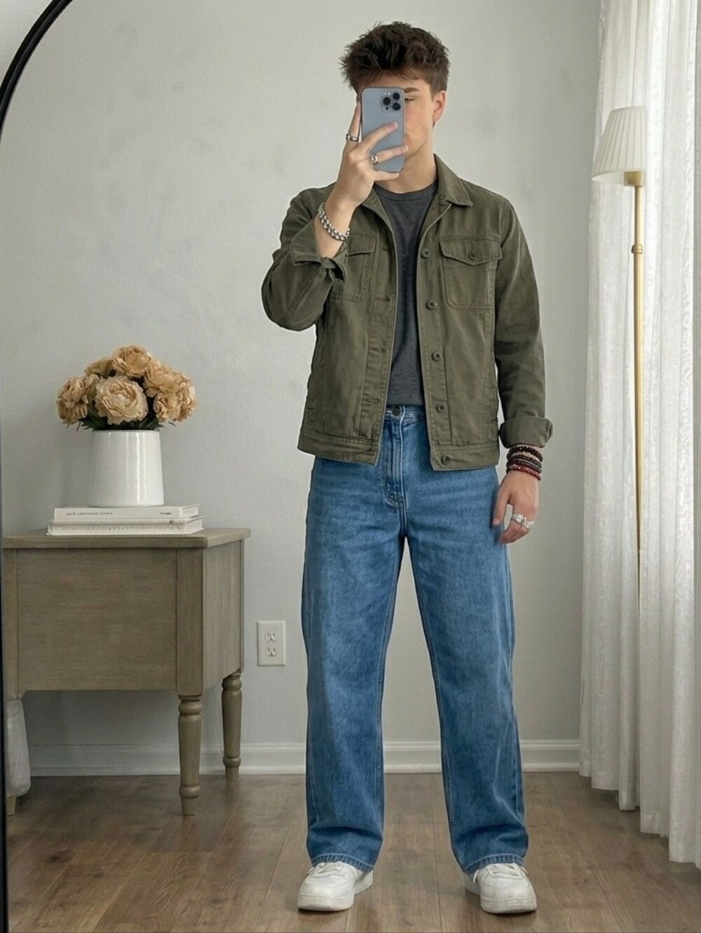 George Regular Fit Straight-Leg Jeans - Medium Wash - 34x30 - 100% Cotton